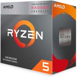 Procesador AMD Ryzen 5 4600G, 6 Núcleos, 3.7 Ghz - 4.2 Ghz, Gráficos Radeon, Cache 11 Mb, 100-100000147BOX