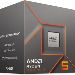 Procesador AMD Ryzen 5 8400F, 6 Núcleos, 4.2 Ghz - 4.7 Ghz, Sin Gráficos, Cache 22 Mb, 100-100001591BOX