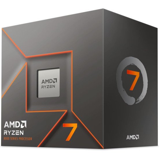 Procesador AMD Ryzen 7 8700F, 8 Núcleos, 4.1 Ghz - 5.0 Ghz, Sin Gráficos, Cache 24 Mb, 100-100001590BOX Procesador AMD Ryzen 7 8700F, 8 Núcleos, 4.1 Ghz - 5.0 Ghz, Sin Gráficos, Cache 24 Mb, 100-100001590BOX