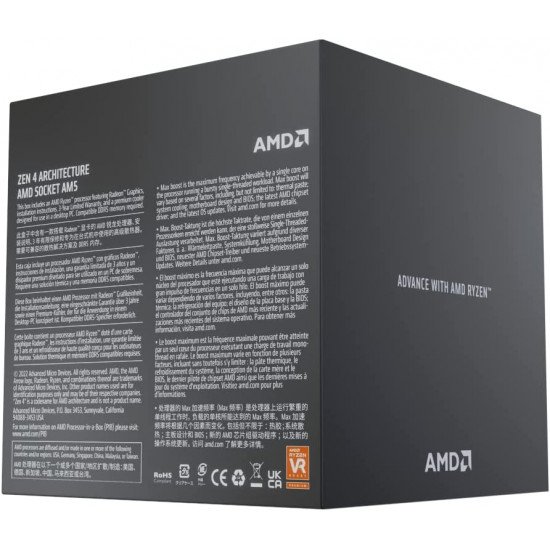 Procesador AMD Ryzen 9 7900, 12 Núcleos, 3.7 Ghz - 5.4 Ghz, Gráficos Radeon, Cache 76 Mb, Disipador Wraith Prism, 100-100000590BOX Procesador AMD Ryzen 9 7900, 12 Núcleos, 3.7 Ghz - 5.4 Ghz, Gráficos Radeon, Cache 76 Mb, Disipador Wraith Prism, 100-100000590BOX