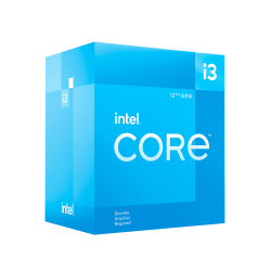 Procesador Intel Core i3 12100F, 4 Núcleos, 3.3 Ghz - 4.3 Ghz, Sin Gráficos, Cache 12Mb, LGA 1700, BX8071512100F