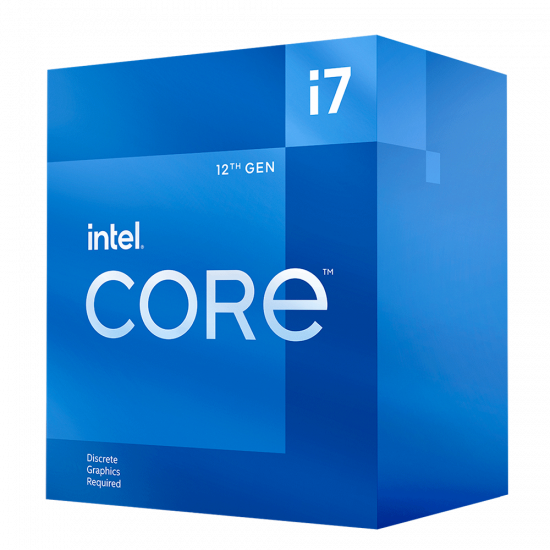 Procesador Intel Core i7 12700F, 12 Núcleos, 2.1 Ghz - 4.9 Ghz, sin Gráficos, Cache 25Mb, BX8071512700F