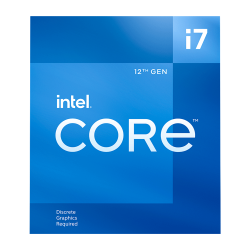 Procesador Intel Core i7 12700F, 12 Núcleos, 2.1 Ghz - 4.9 Ghz, sin Gráficos, Cache 25Mb, BX8071512700F