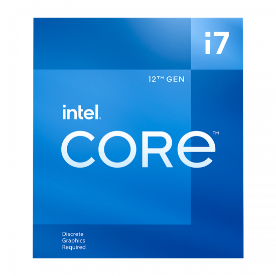 Procesador Intel Core i7 12700F, 12 Núcleos, 2.1 Ghz - 4.9 Ghz, sin Gráficos, Cache 25Mb, BX8071512700F