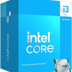 Procesador Intel Core i3 14100F, 4 Núcleos, 3.5 Ghz - 4.7 Ghz, Sin Gráficos, Cache 17Mb, LGA 1700, BX8071514100F