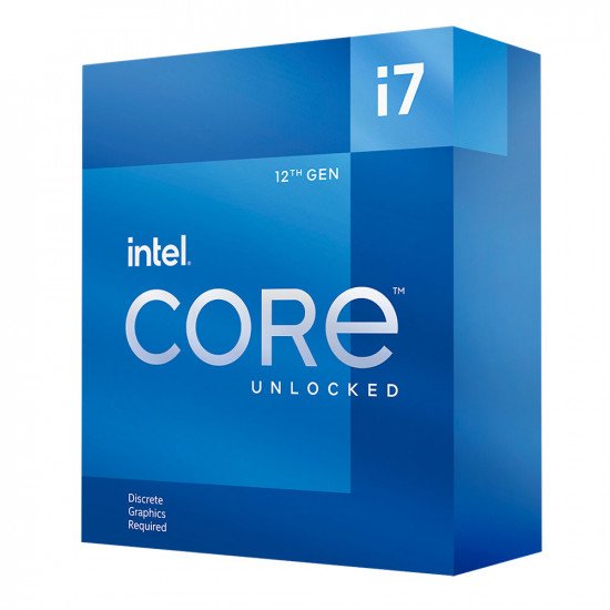 Procesador Intel Core i7 12700KF, 12 Núcleos, 2.7 Ghz - 5.0 Ghz, Sin Gráficos, Cache 25Mb, BX8071512700KF