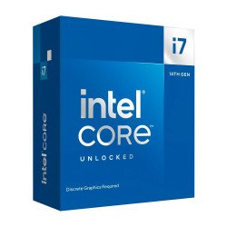 Procesador Intel Core i7 14700KF, 20 Núcleos, 2.5 Ghz - 5.6 Ghz, sin Gráficos, Cache 61Mb, BX8071514700KF