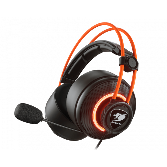 Diadema Cougar Inmersa Pro Prix Black/Orange USB