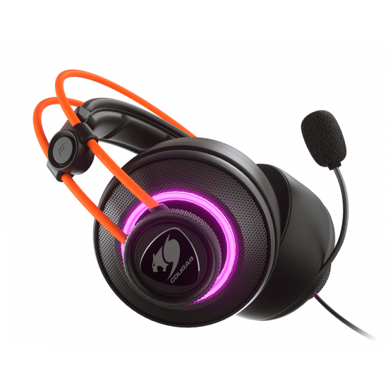 Diadema Cougar Inmersa Pro Prix Black/Orange USB