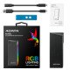 Gabinete Externo para M.2 PCIe NVMe / SATA Adata XPG EC700G RGB, USB 3.2 Gabinete Externo para M.2 PCIe NVMe / SATA Adata XPG EC700G RGB, USB 3.2