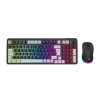 Kit Teclado y Mouse Balam Rush Squad Conquest Pro KG525, Diseño Gamer, RGB, inalámbrico, batería recargable