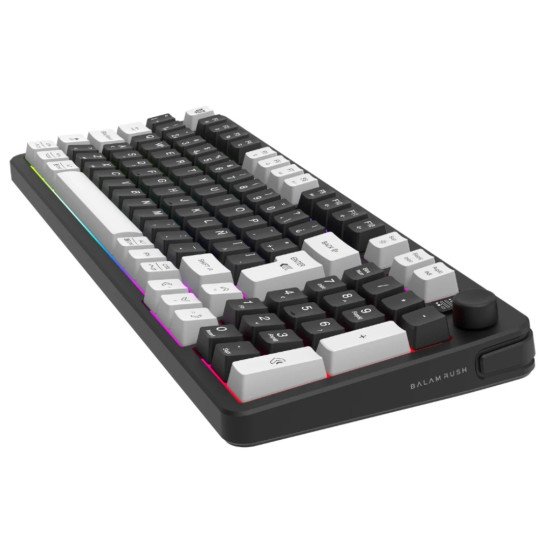 Kit Teclado y Mouse Balam Rush Squad Conquest Pro KG525, Diseño Gamer, RGB, inalámbrico, batería recargable