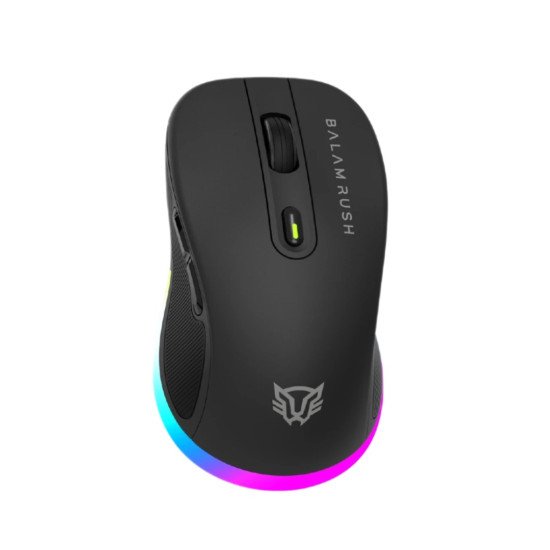 Kit Teclado y Mouse Balam Rush Squad Conquest Pro KG525, Diseño Gamer, RGB, inalámbrico, batería recargable