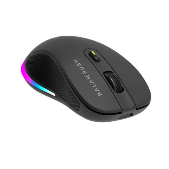 Kit Teclado y Mouse Balam Rush Squad Conquest Pro KG525, Diseño Gamer, RGB, inalámbrico, batería recargable
