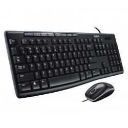 Kit Teclado y Mouse Logitech MK200, USB