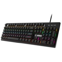 Teclado MSI Forge GK300 Blue ES, Mecánico, Switch Blue, USB