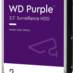 Disco Duro Interno Western Digital Purple DVR, 2Tb, 5400 RPM, Sata 6Gb/s, 256 Mb, WD22PURZ, Nuevo