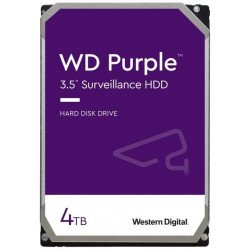 Disco Duro Interno Western Digital Purple DVR, 4Tb, 5400 RPM, Sata 6Gb/s, 256 Mb, WD43PURZ, Nuevo