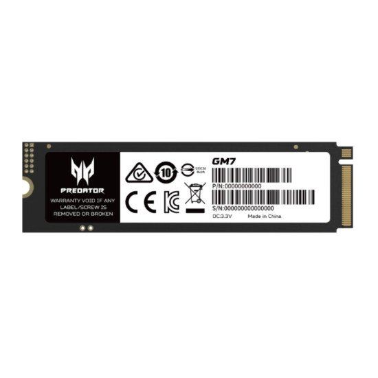 SSD M.2 Acer Predator GM7 1 Tb, PCIe Gen 4.0, 7200/6300MB/s