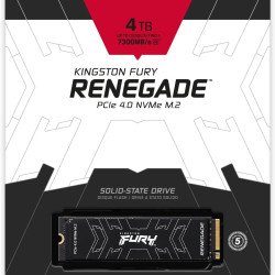 SSD M.2 Kingston Fury Renegade 4Tb, PCIe Gen 4.0, 7300/7000MB/s, SFYRD/4000G
