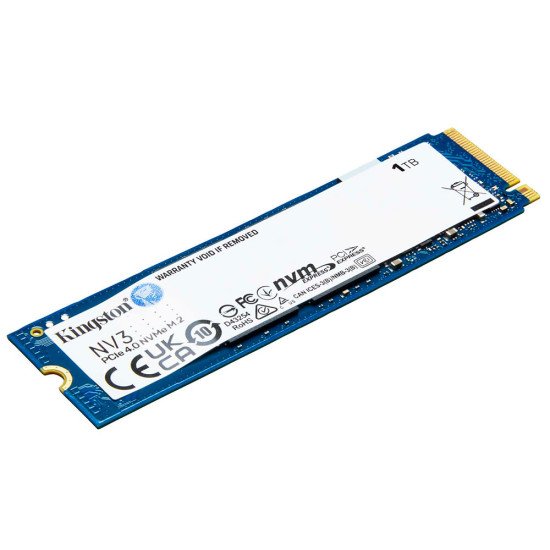 SSD M.2 Kingston NV3 1000 Gb, PCIe Gen 4.0, 6000/4000MB/s, SNV3S/1000G SSD M.2 Kingston NV3 1000 Gb, PCIe Gen 4.0, 6000/4000MB/s, SNV3S/1000G