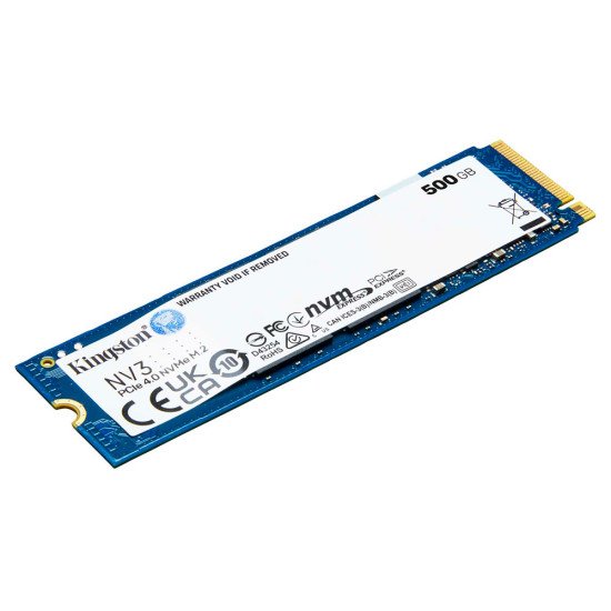 SSD M.2 Kingston NV3 500 Gb, PCIe Gen 4.0, 5000/3000MB/s, SNV3S/500G