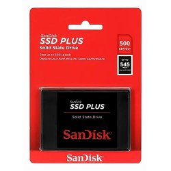 SSD Sandisk Plus 500Gb, Sata 6Gb/s, SDSSDA-500G-G28