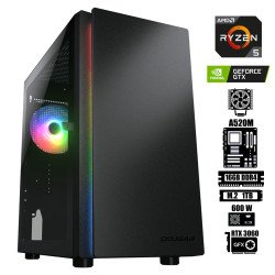 Computadora Escritorio AMD Ryzen 5 5600X + Ram 16Gb + M.2 1Tb + Geforce RTX 3060 12Gb + Gabinete RGB
