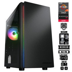 Computadora Escritorio AMD Ryzen 7 5700X + Radeon RX 6600 + Ram 16Gb + M.2 1Tb + WI-FI & Bluetooth