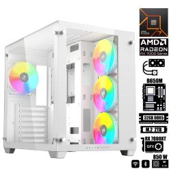 Computadora Escritorio AMD Ryzen 7 7700X + Ram 32Gb DDR5 + M.2 2Tb + Wi-Fi 6E & Bluetooth + Gráfica RX 7800XT 16Gb GDDR6