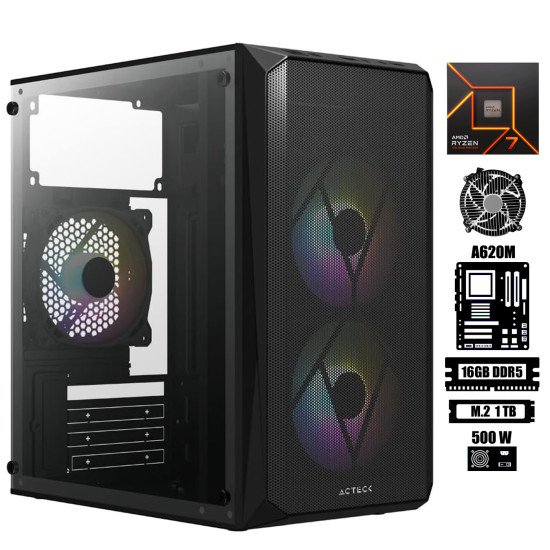 Computadora Escritorio AMD Ryzen 7 7700 Ram 16Gb DDR5 M.2 1Tb Gr ficos integrados Radeon