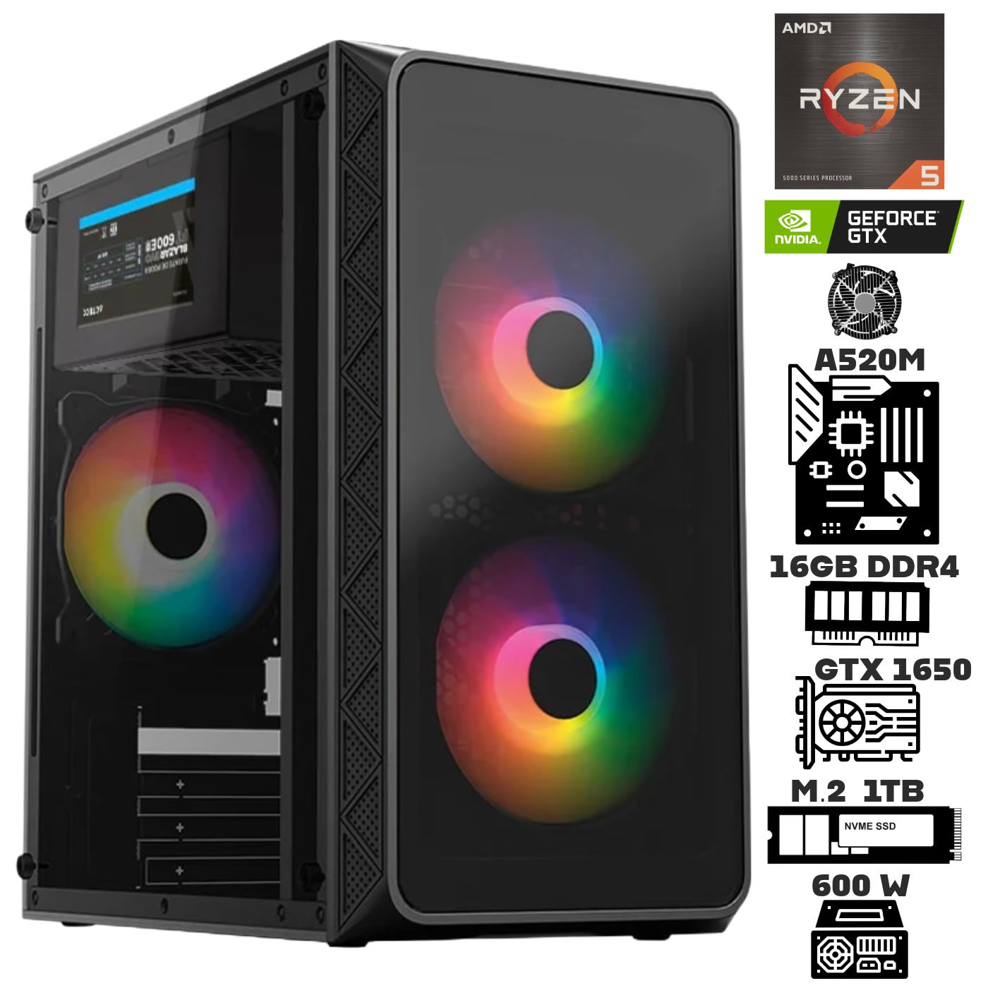 ゲーミングPC RYZEN5 5500 GTX1650