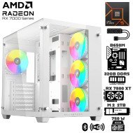Computadora Escritorio AMD Ryzen 5 7600X + Ram 32Gb DDR5 + M.2 2Tb + Radeon RX 7800 XT + Wi-Fi 6E Bluetooth