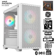 Computadora Escritorio AMD Ryzen 7 7700 + Ram 32Gb DDR5 + M.2 1Tb + Radeon RX 6600 8Gb + Wi-Fi & Bluetooth