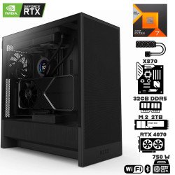 Computadora Escritorio AMD Ryzen 7 7800X3D + Ram 32Gb DDR5 + M.2 2Tb + RTX 4070 + Wi-Fi Bluetooth