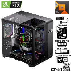Computadora Escritorio AMD Ryzen 7 7800X3D + Ram 32Gb DDR5 + M.2 1Tb + RTX 5060 Ti +  Wi-Fi 6 Bluetooth