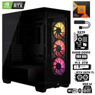 Computadora Escritorio AMD Ryzen 7 7800X3D + Ram 64Gb DDR5 + M.2 2Tb + Geforce RTX 5070 Ti + Wi-Fi Bluetooth