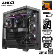 Computadora Escritorio AMD Ryzen 7 7800X3D + Ram 48Gb DDR5 + M.2 2Tb + Radeon RX 9070 XT + Wi-Fi Bluetooth