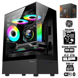 Computadora Escritorio AMD Ryzen 5 8600G + Radeon 760M + Ram 32Gb DDR5 + M.2 1Tb + Wi-Fi Bluetooth