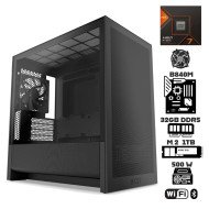 Computadora Escritorio AMD Ryzen 7 8700G + Radeon 780M + Ram 32Gb DDR5 + M.2 1Tb + Wi-Fi Bluetooth