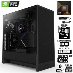 Computadora Escritorio AMD Ryzen 9 9900X + Ram 48Gb DDR5 + M.2 2Tb + Geforce RTX 5070 + Wi-Fi 7 Bluetooth