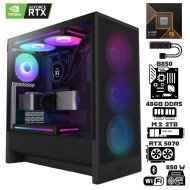 Computadora Escritorio AMD Ryzen 9 9900X + Ram 48Gb DDR5 + M.2 2Tb + Geforce RTX 5070 + Wi-Fi 7 Bluetooth