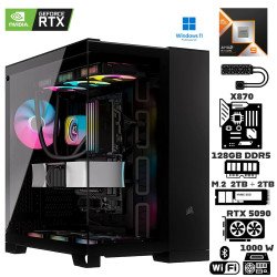 Computadora Escritorio AMD Ryzen 9 9950X3D + Ram 128Gb DDR5 + M.2 4Tb + Geforce RTX 5090 + Wi-Fi Bluetooth