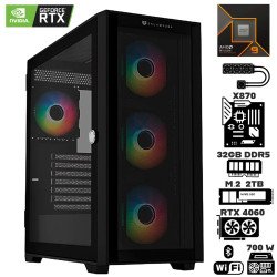 Computadora Escritorio AMD Ryzen 9 9950X + Ram 32Gb DDR5 + M.2 2Tb + Geforce RTX 4060 + Wi-Fi 7 Bluetooth