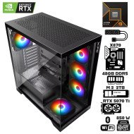 Computadora Escritorio AMD Ryzen 9 9950X + Ram 48Gb DDR5 + M.2 2Tb + Geforce RTX 5070 Ti + Wi-Fi Bluetooth