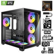 Computadora Escritorio AMD Ryzen 9 9950X + Ram 64Gb DDR5 + M.2 2Tb + Geforce RTX 5070 Ti + Wi-Fi 7 Bluetooth