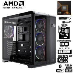 Computadora Escritorio AMD Ryzen 9 9950X + Ram 32Gb DDR5 + M.2 2Tb + Radeon RX 9070 XT + Wi-Fi 7 Bluetooth