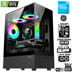 Computadora Escritorio Intel Core i3 12100F + Ram 16Gb + M.2 1Tb + Geforce RTX 3050 + Wi-Fi