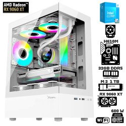 Computadora Escritorio Intel Core i3 14100F + Ram 32Gb DDR5 + M.2 1Tb + Radeon RX 9060 XT + Wi-Fi