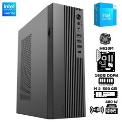 Computadora Escritorio Intel Core i3 14100 + Ram 16 Gb + M.2 500 Gb + WI-FI